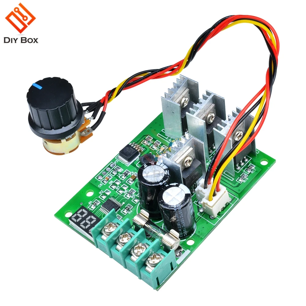 

DC 6-60V 30A Adjustable LED Digital Motor Drive Module PWM DC Motor Speed Controller Control 12V 24V 36V