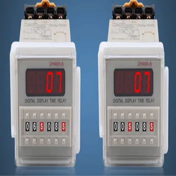 

DH48S-S LCD Digital timer relay 12v 220v 24v 380v Cycle control time relay free shipping