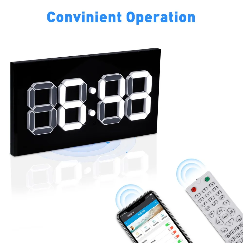 two sides LED Wall clock4
