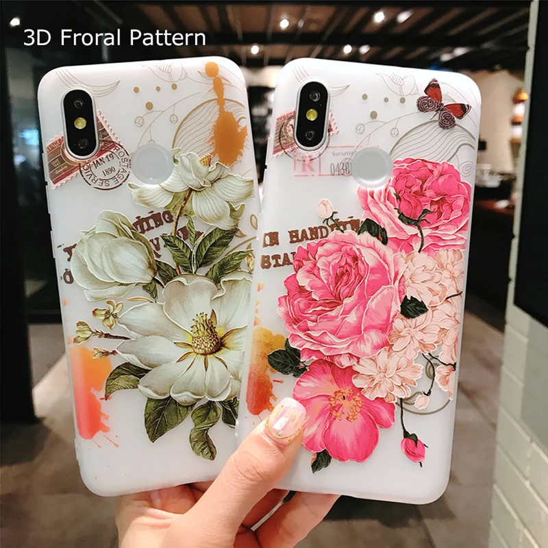 ROSINOP 3D Цветочный матовый Силиконовый чехол для iphone xs max xr 5 6 7 8 plus прозрачный мягкий