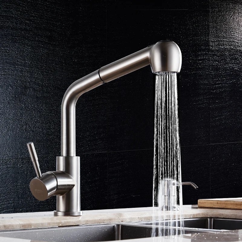 Buy SSY 304 Stainless steel Kitchen Faucet High Arch