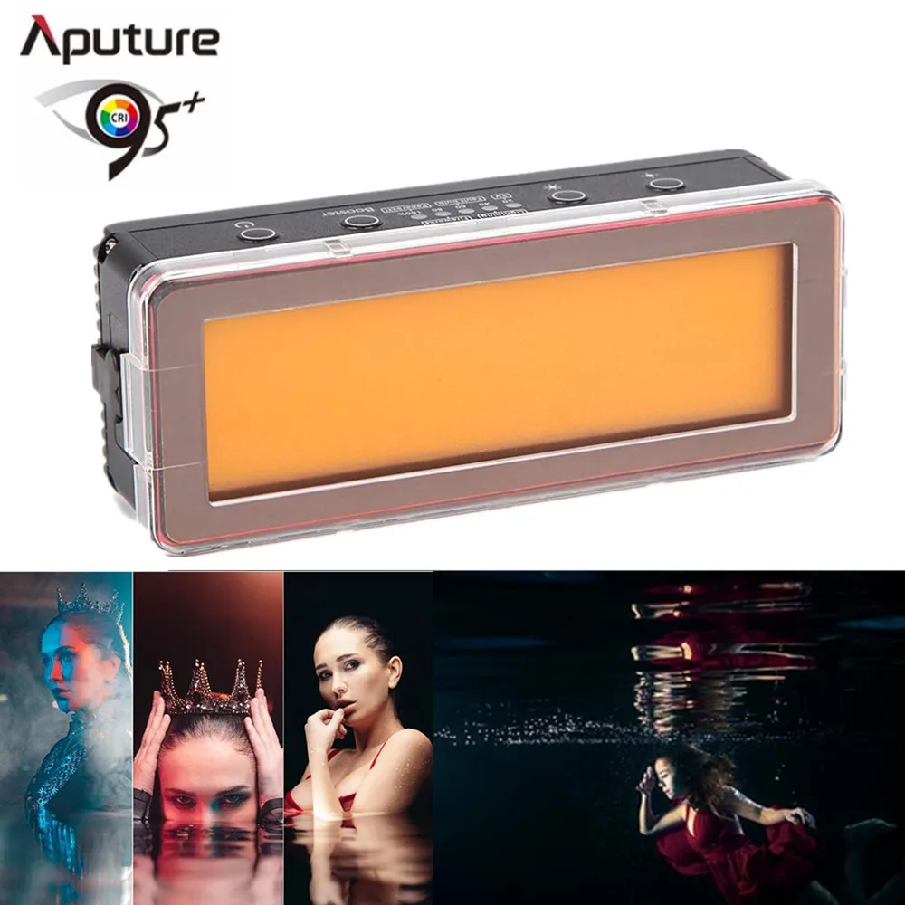 US $209.00 Aputure ALMW 10W Waterproof Mini LED Photography Light BuiltIn Lithium Battery IP68 10M 5500K Daylight Lamp For Camera Video