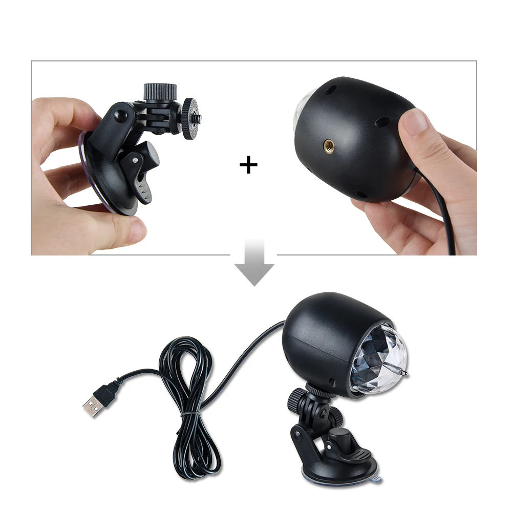 Мини RGB USB LED сценический свет 4 Вт DJ диско шар Светодиодные лампы Par для вечеринок