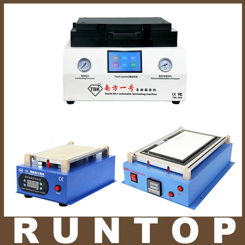 

TBK LCD repair equipment  808 OCA Vacuum Laminator Machine+ 14 inch separtor machine+ 7 inch separtor machine  built-in vacuum