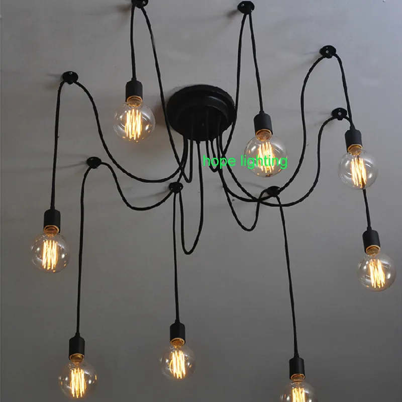 Contemporary spider ceiling light installation coffee shop ...