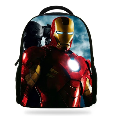 14 дюймов Mochila IronMan сумка школьный детский рюкзак для мальчиков мультяшный принт Железный человек рюкзак Детская школьная сумка - Цвет: 7F218