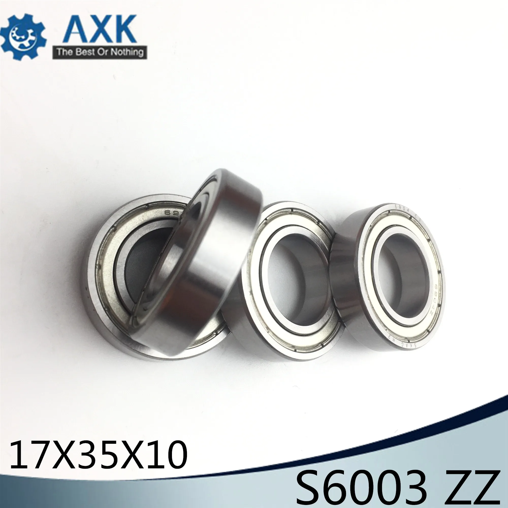 

S6003ZZ Bearing 17*35*10 mm ( 10PCS ) ABEC-1 S6003 Z ZZ S 6003 440C Stainless Steel S6003Z Ball Bearings