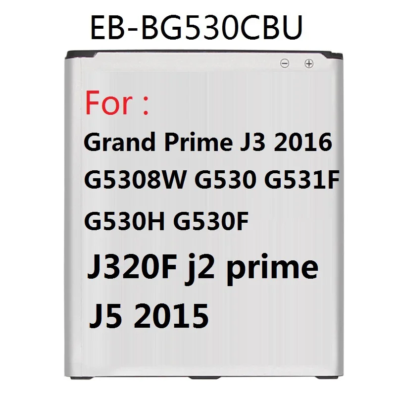 Батарея EB-BG530CBE EB-BG531BBE для samsung Galaxy Grand Prime J3 J320F j2 prime G5308W G530 G530H G531F J5