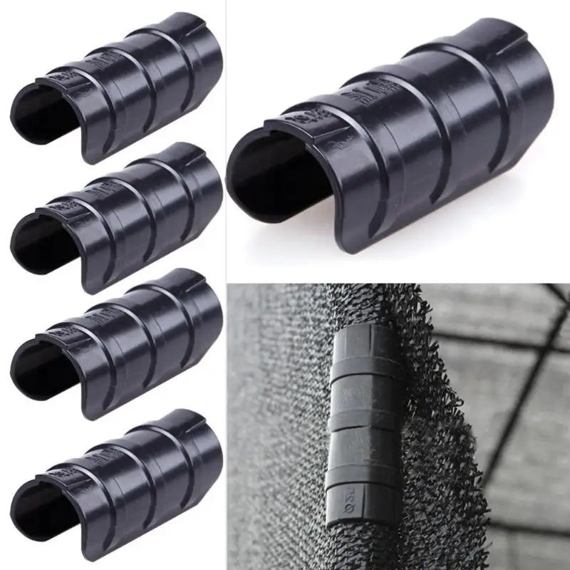  10 Pcs Greenhouse Frame Pipe Tube and Film Clip Clamp Connector Kits