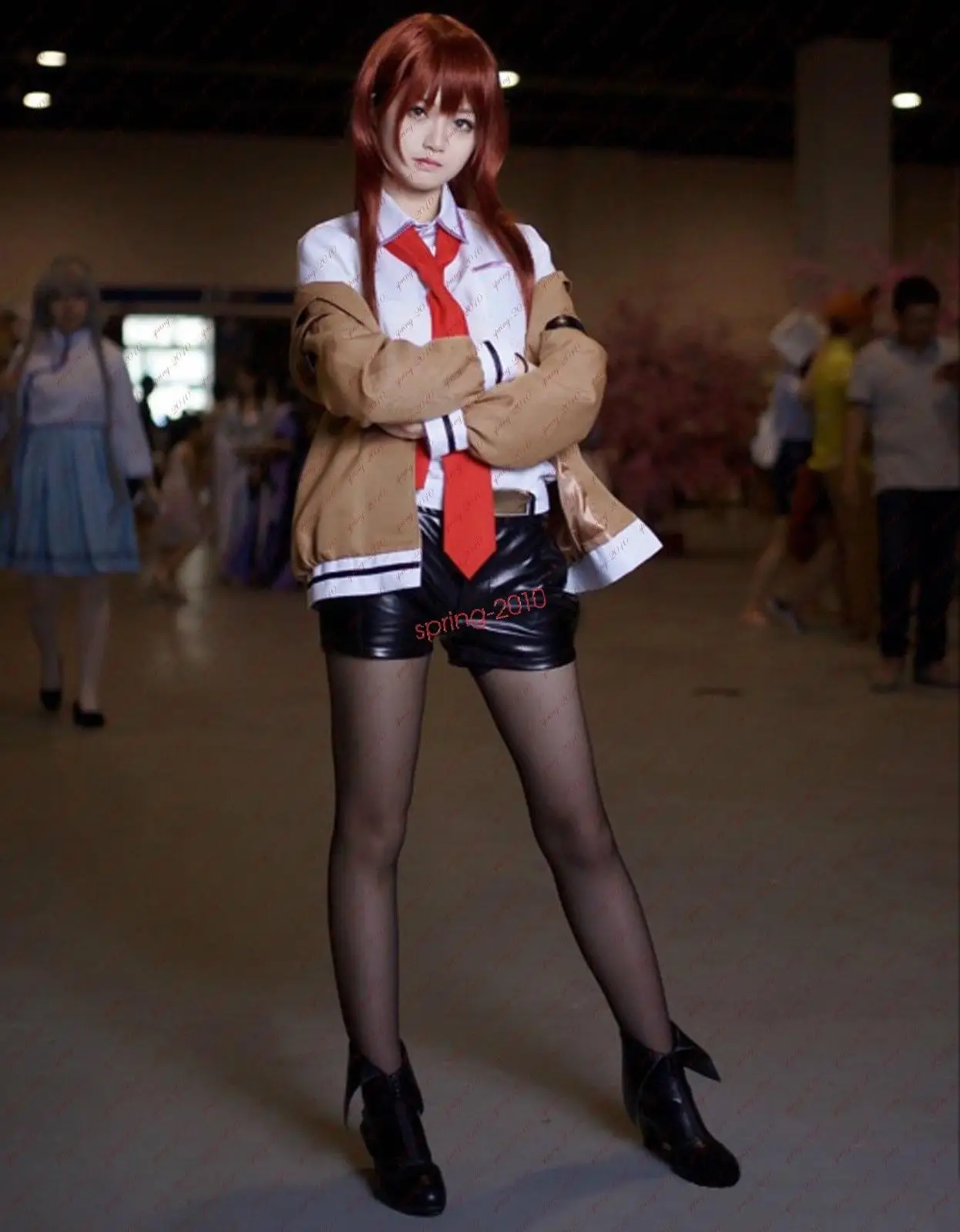 Steins Gate Makise Kurisu Christina Cosplay Shoes Women High Heels Customized