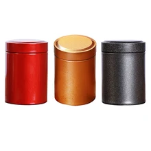 Многоцветный мини чай Caddy кунг-фу чай запечатанные банки сушеная фруктовая коллекция сплав Путешествия Портативный уплотнение чайная коробка банки