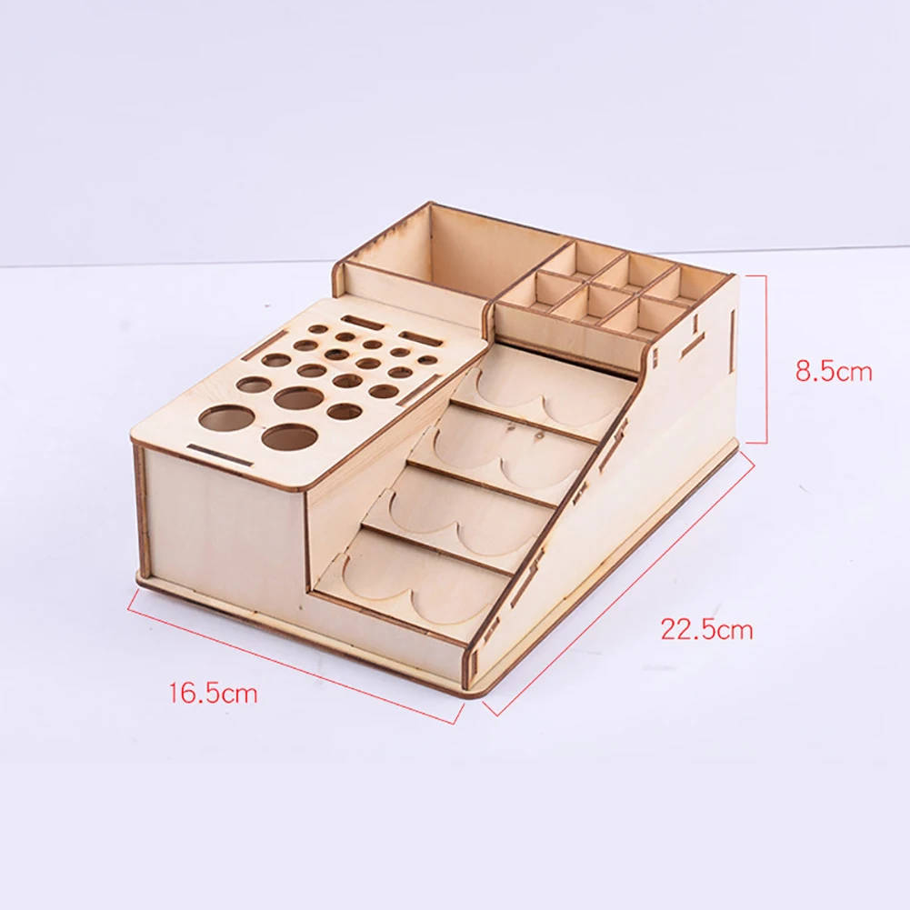 Деревянная пигментная бутылка для краски стойка Органайзер хранилище подставка держатель ремесла Инструменты