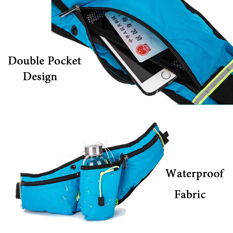 Waist Bag Water Bottle Belt Multi-function Riding Running Mobile Phone Bag Chest Bag Casual Waterproof Pockets wandel heuptas Waist Bag Water Bottle Belt Multi-function Riding Running Mobile Phone Bag Chest Bag Casual Waterproof Pockets wandel heuptas