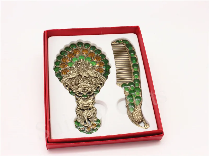 Peacock mirror comb sets (2)