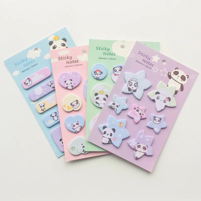1 упаковка прекрасная панда планировщик наклейка s Sticky Notes memo pad Блокнот канцелярские украшения модная наклейка