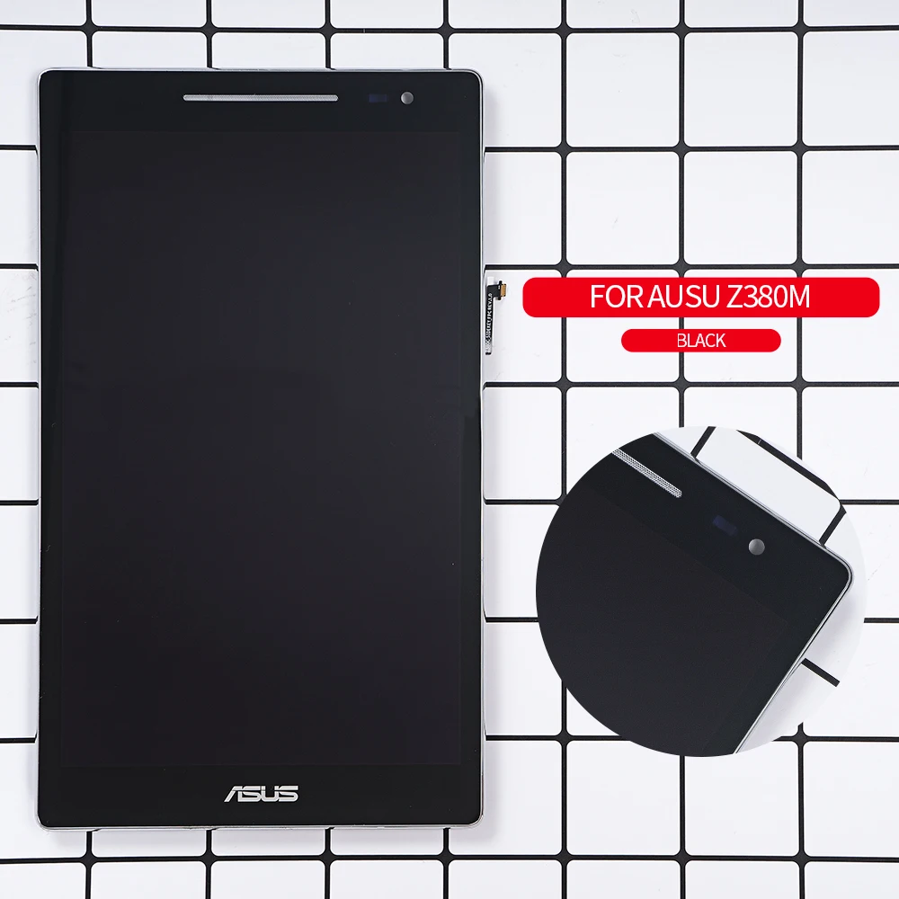 8," ЖК-дисплей для ASUS ZenPad Z380C Z380KL Z380m ЖК-дисплей кодирующий преобразователь сенсорного экрана в сборе рамка для ASUS ZenPad Z380 lcd