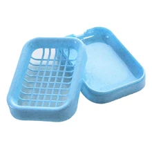 2 шт. два яруса из пластика контейнер мыло блюдо держатель для хранения коробка принадлежности для ванной комнаты XHC88