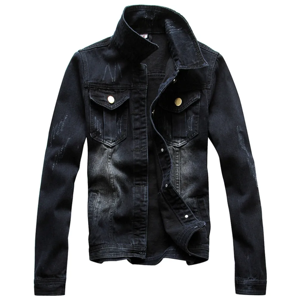 jaket denim black