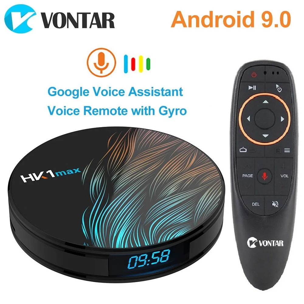  HK1 Max Smart TV Box Android 9.0 4GB 128GB 64GB 32GB Rockchip 4K Wifi Netflix Set top Box Media Pla - 32993992335