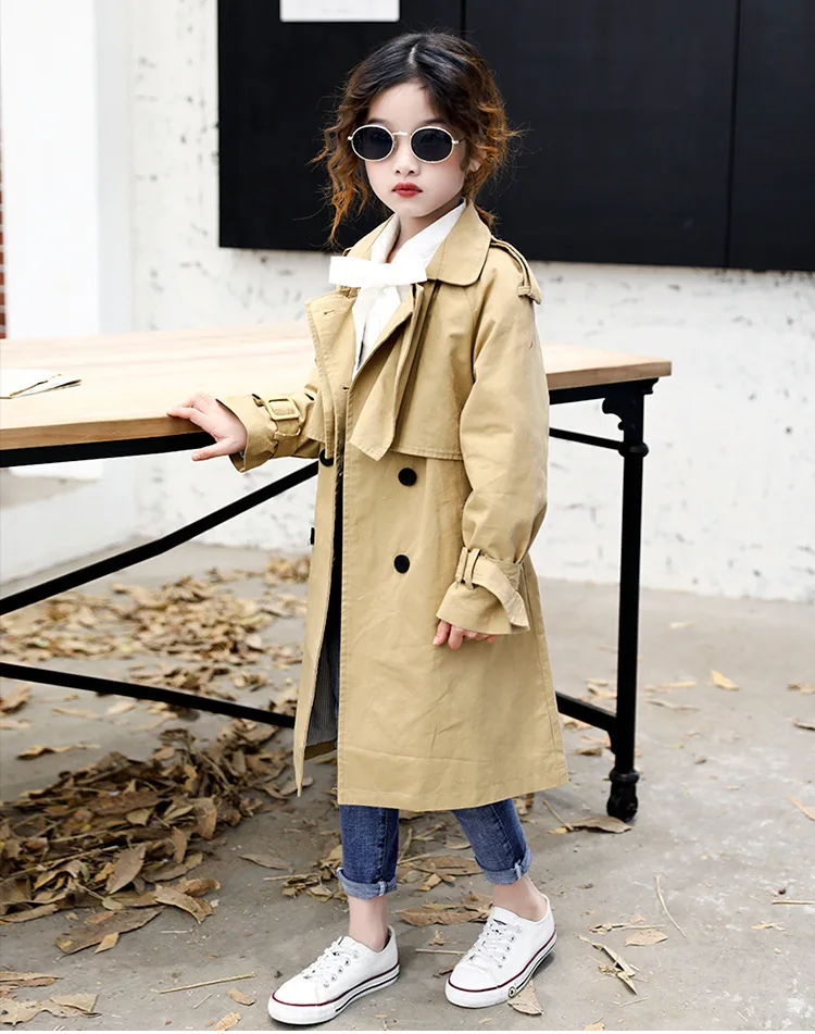 Back To School Clothing Teenage Girls Jackets Long Big Girls Coat With Sashes Trend Coats Autumn 2019 Children Outwears Clothing (6).jpg