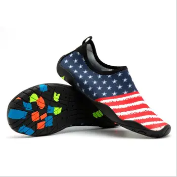 

Beach Shoes Men Outdoor Swimming Shoes Adult Aqua Flat Soft Seaside Shoes Non-Slip Fast Dry Wading Light Water Shoes size 35-46