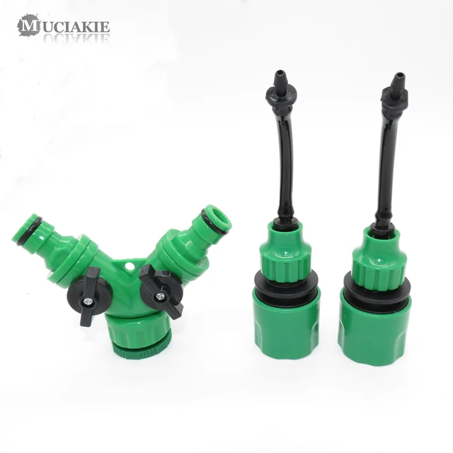 Muciakie 1Pc Y Típus Típusa Csatlakozók Gyors Adapterrel 3/5 Mm -Es Tömlőkert -Öntözővíz -Elosztóhoz 1/8 ' Csőszerelvényekhez - Image 2