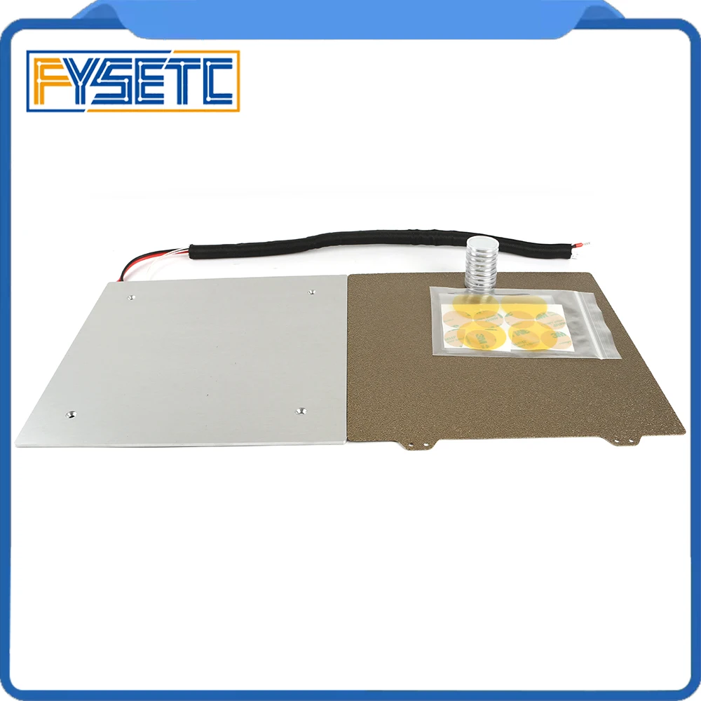 235x235mm Heatbed Hot Bed Plate+ Double Sided Textured PEI Spring Steel Sheet+ Magnet For Creality ENDER-3 Ender 3s