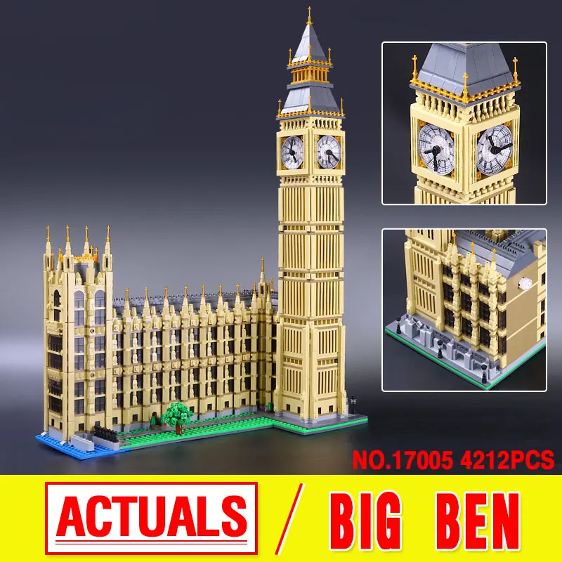 

LEPIN 17005 Creator Big Ben Elizabeth Tower Model Building Kits Figures Brick Toys Compatible with 10253 Gift 4163pcs