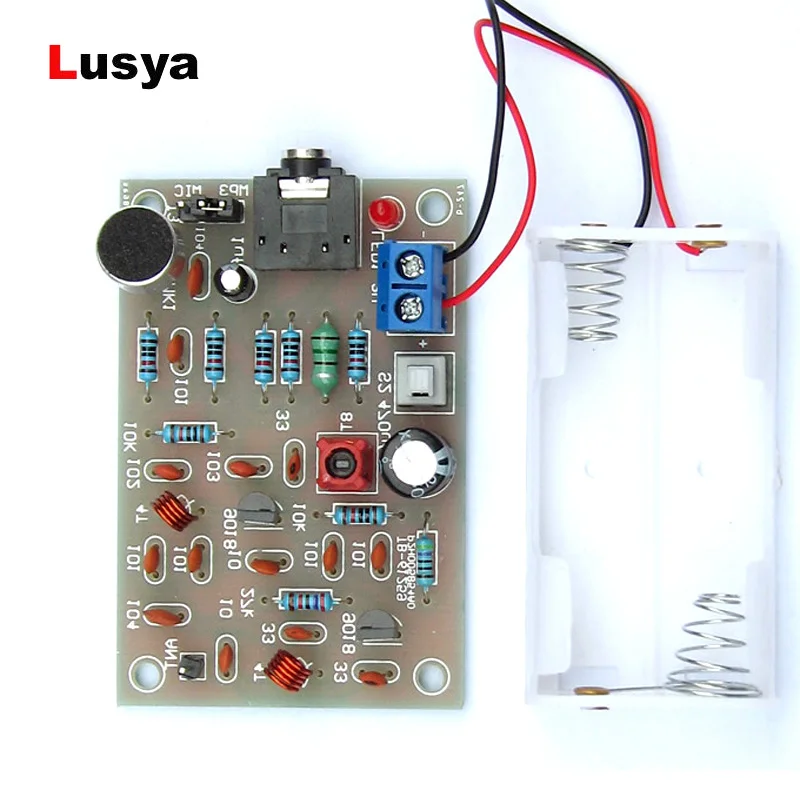 

FM transmitter MP3 + wireless microphone transmitter radio transmitter 76-110MHZ board DIY KIT A5-011