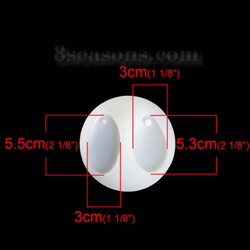 Силиконовая смола форма для изготовления ювелирных изделий овальная форма капли белый 8,7 см(3 3/") Диаметр, Цельнокроеное платье