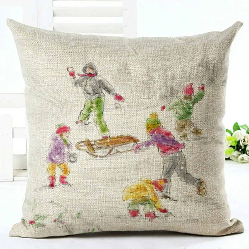

2020 New Year Christmas Decor For Home Navidad Nordic Frozen Adornos De Navidad Home Decoration Accessories Cushion Cover Natal