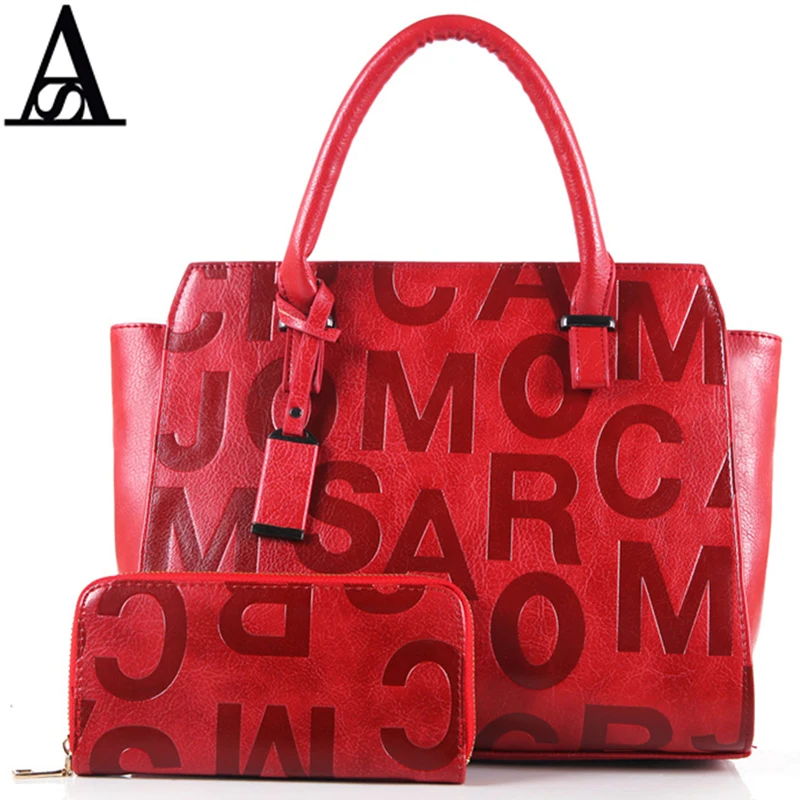 

AITESEN Letter Printing Louis Wings Bag Sacs A Main De Luxe Femme Sacs Designer PU Leather Handbag Set Practical Bag New Arrival