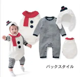 

Winter Baby Girl Rompers Fashion Snowman Newborn Baby Clothes For Girls Long Sleeve Kids Baby Girls Outfits Clothes