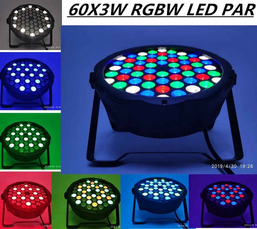 8 шт/60X3W LED Par огни Par-прожектор RGB DMX512 управления Диско Огни пятно света DJ