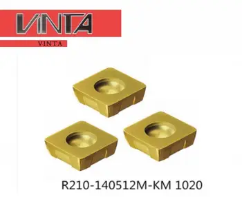 

free shipping high quality R210-140512M-KM 1020 cnc carbide milling ingserts