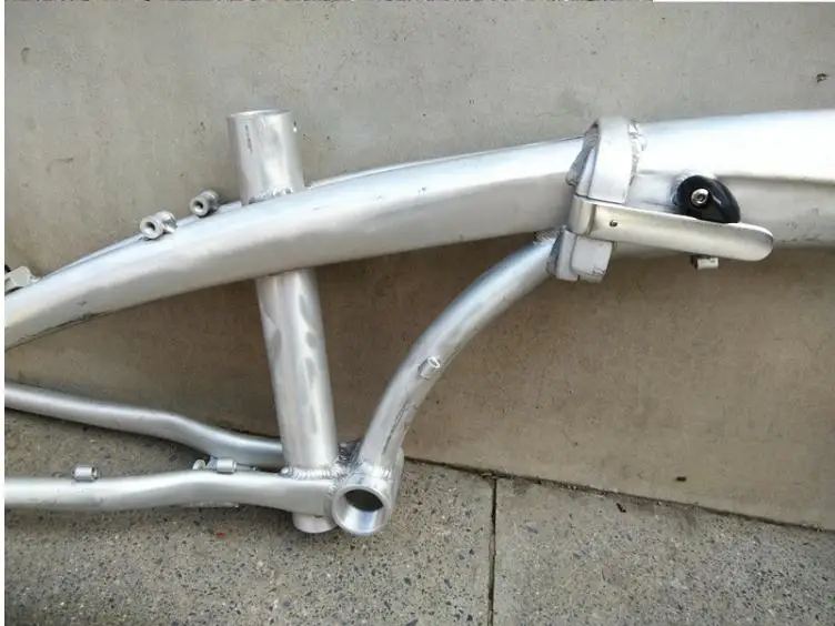 Kalosse складной алюминиевый сплав V тормоза детский велосипед рама велосипед сплав рама, для 20 дюймов колеса