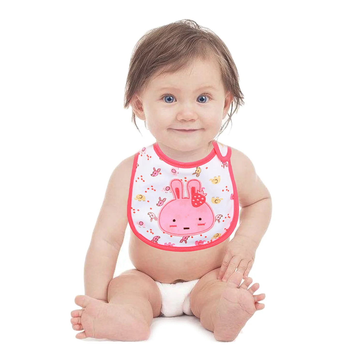 Babadores do Bebê Toalhas da Criança Pçs dos Desenhos Animados Infantil Impermeável Anti-sujeira Burp Arroto Roupas Crianças Alimentação Comer Avental Bata 10 3-camadas 6 High Quality Mamãe e Bebê