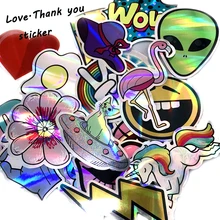 60Pcs Flash Funny Reflective Sticker On Laptop Decal For Children Car Laptop Bicycle Notebook Waterproof Toys