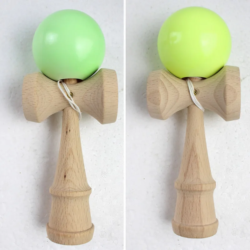 Световой Kendama 18 см Деревянный умелые Жонглирование Игрушки традиционные