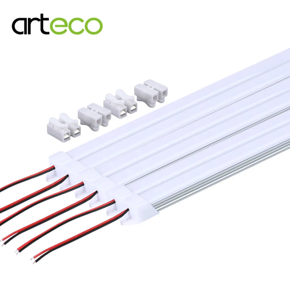 

8PCS/Lot 50CM DC12V LED Bar light 5730 SMD With PC cover 5730 LED Hard strip light Kitchen Cabinet Light Wall Light