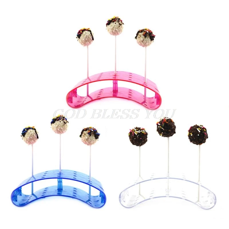 

20 holes Cake pop Lollipop Stands/Display/Hodler/Bases/Shelf arc shaped DIY bakeware cake tools acceserries PS material