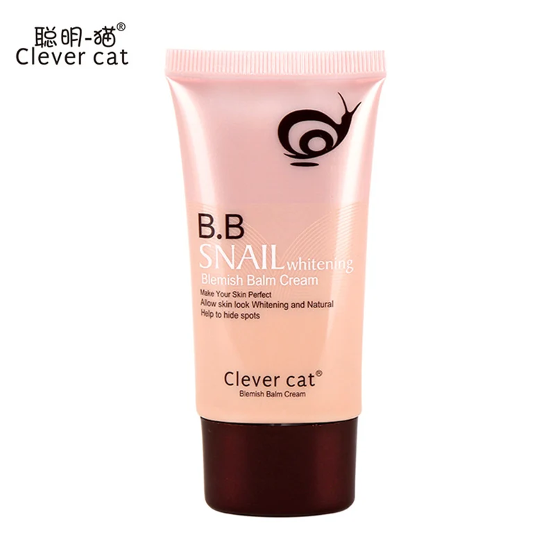 

CLEVER CAT Brand Snails Sunscreen BB & CC Cream Base Perfect Concealer Primer Cover Skin Blemish Foundation Face Makeup