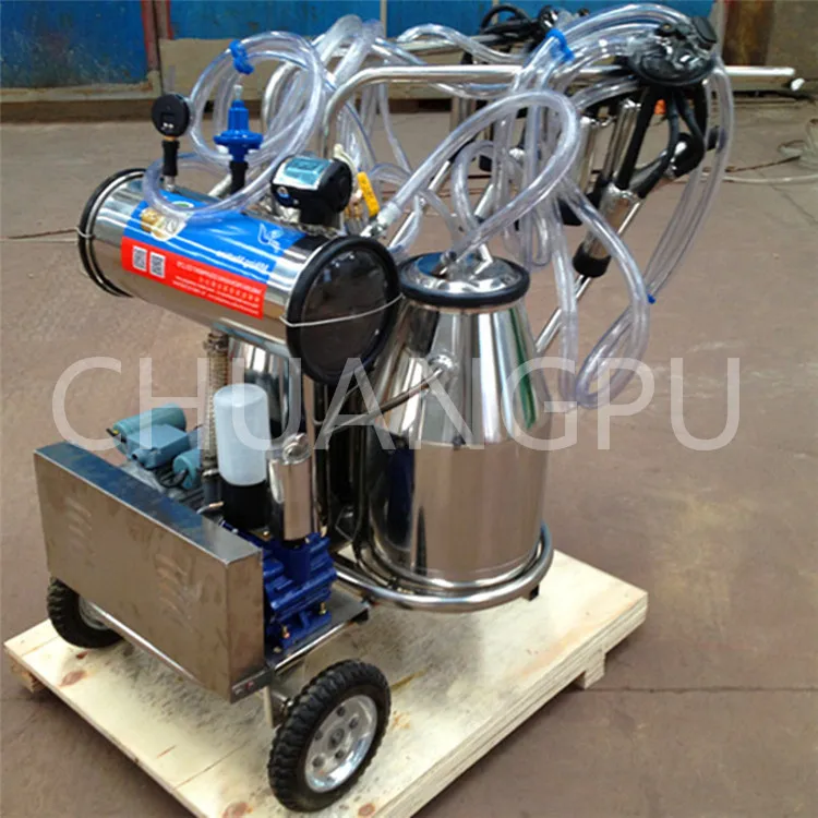 Buy Double Stainless Steel Bucket Vacuum Pump Mobile