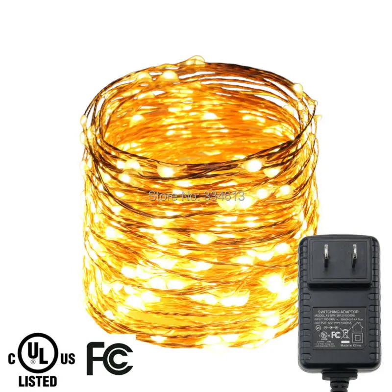15 м 300LED медный провод светодиодные гирлянды Проводные UL CE сертифицированные