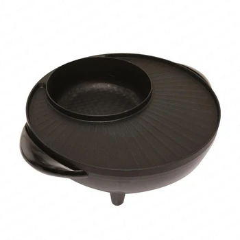 

BBQ hot pot multi function electric cooker home electric roasting hot pot One piece non stick pan