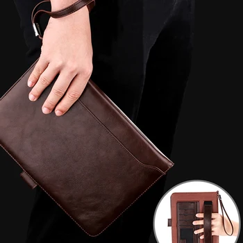 

UTOPER Case For Apple iPad Pro 10.5 Case Business Retro Briefcase Hand Belt Holder Cover For iPad Pro 10.5 A1701 A1709 Sleep Bag