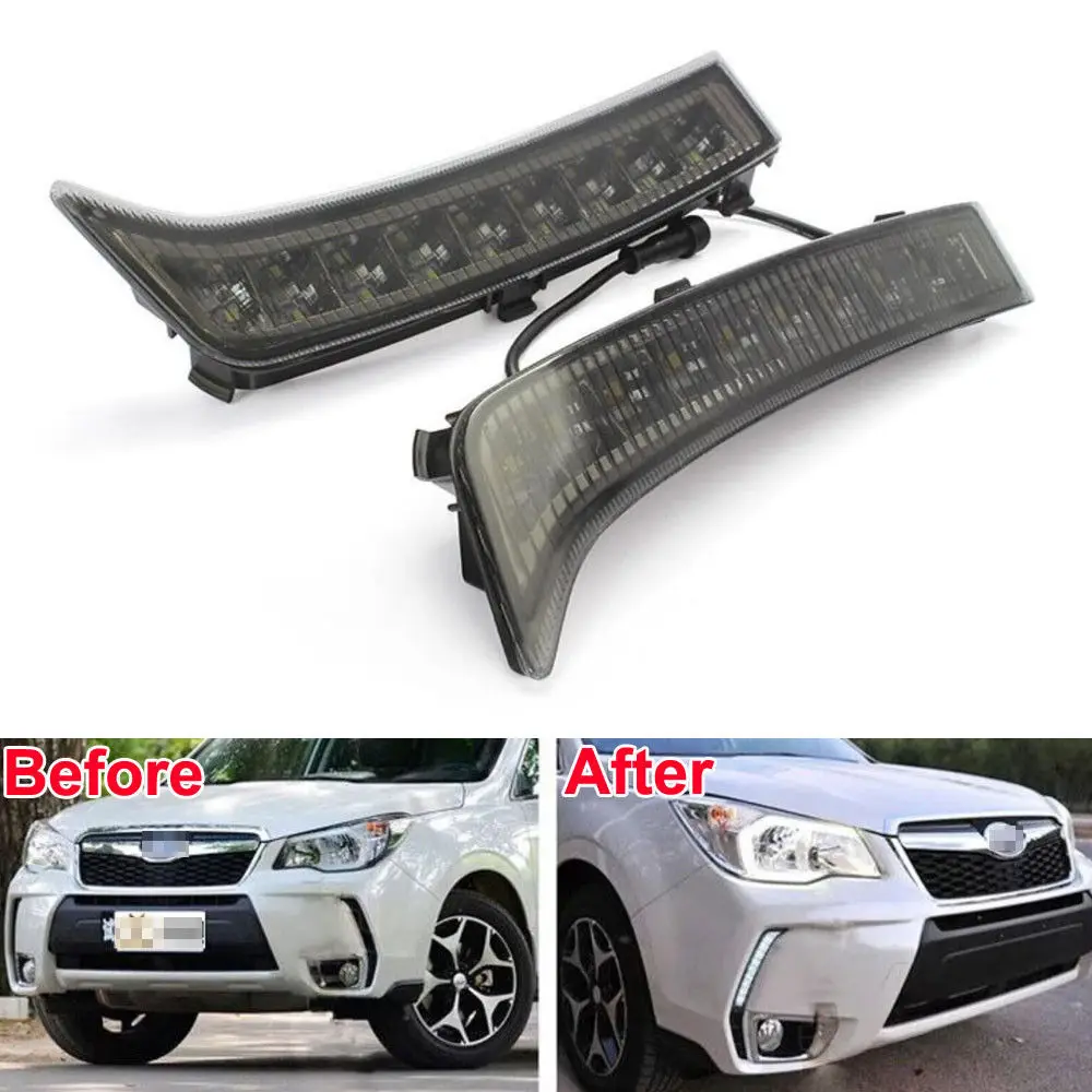 Brand New LED Daytime Running Light 9 Lamp Fit For Forester DRL Fog Lamp 2013 2015