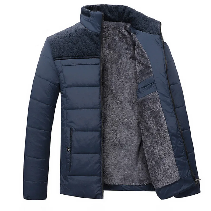 D'hiver Coton Veste blue blue Varsanol 2018 Nouveau Manches Casual 1688 Solide Longues Chaud Épais Parka Outwear Couture 15811 1688 Manteau black Black Hommes Vêtements Parkas 15811 À nOmwy8vN0