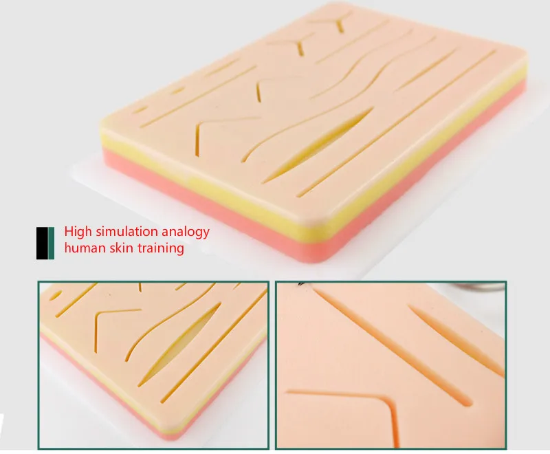 Хирургическая кожа для практики наложения швов силиконовый коврик с намоткой имитация кожи шовный модуль Высокое качество хирургическое оборудование