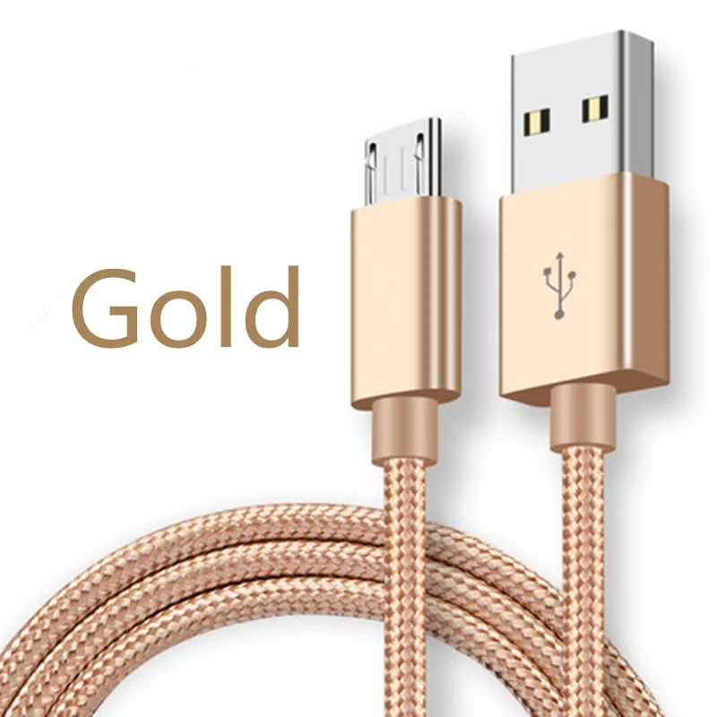 Нейлоновый Micro USB кабель для Android синхронизации данных и зарядки Lenovo Vibe K5 Plus/ A3600 A616